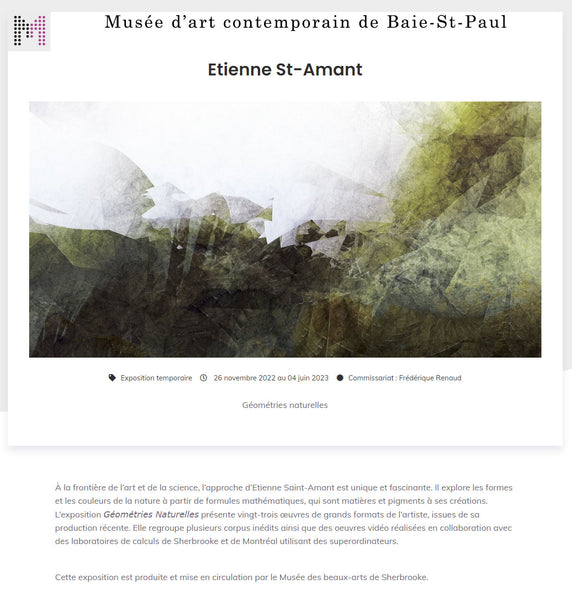 Invitation au Musée d'art contemporain de Baie-Saint-Paul